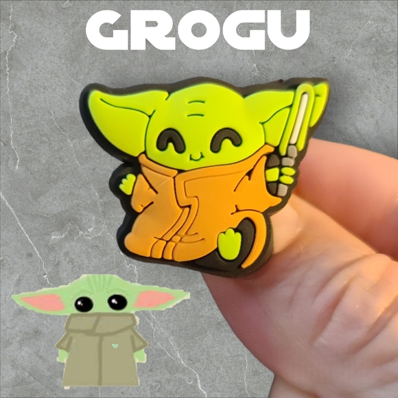 BOGO!! BUNDLE For Discount!!!  Brand New Grogu (Baby Yoda) Croc Charm - Picture 1 of 1